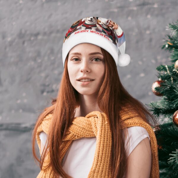 All Over Print Unisex Christmas Santa Hats - Image 4