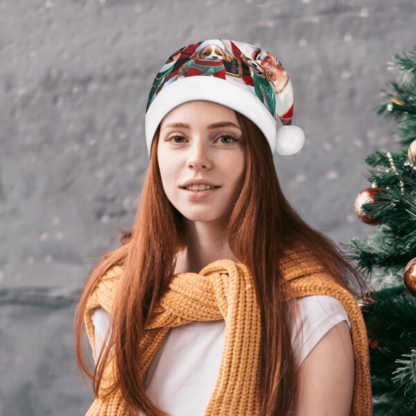 All Over Print Unisex Christmas Santa Hats - Image 3