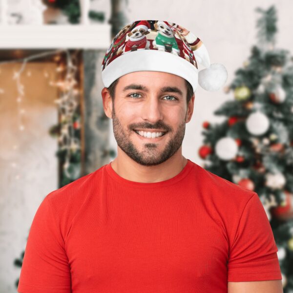 All Over Print Unisex Christmas Santa Hats - Image 4