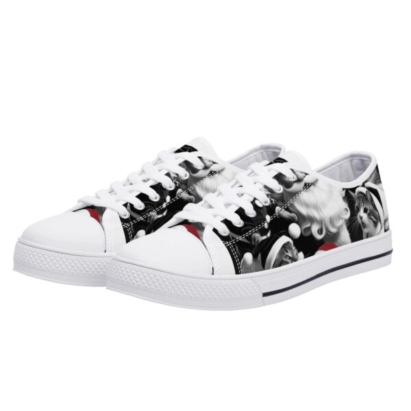 Women's Low Top Canvas Shoes - Customized Tongue - Image 5