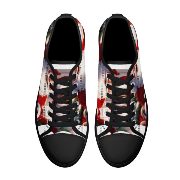 Women's Low Top Canvas Shoes - Customized Tongue - Image 2