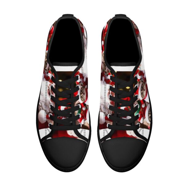 Women's Low Top Canvas Shoes - Customized Tongue - Image 2