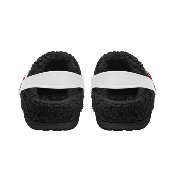 Adults Black Warm House Clog Winter Fur Lined Garden Slippers - Image 6