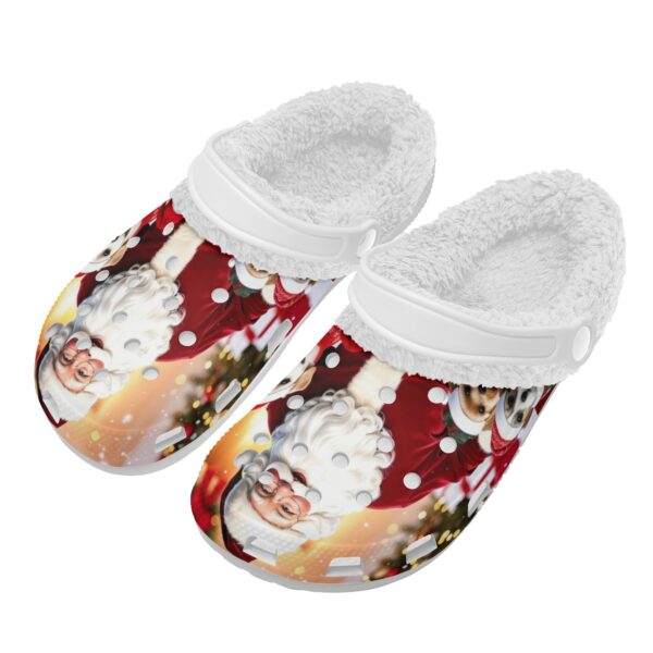 Adults White Warm House Clog Winter Fur Lined Garden Slippers