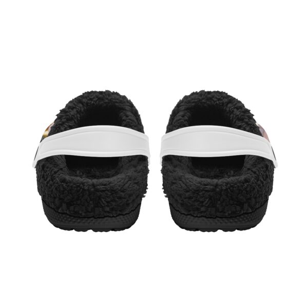 Adults Black Warm House Clog Winter Fur Lined Garden Slippers - Image 2