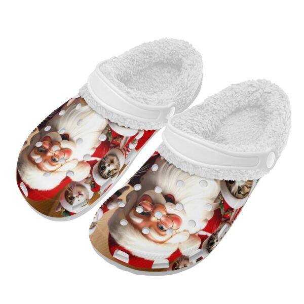 Adults White Warm House Clog Winter Fur Lined Garden Slippers