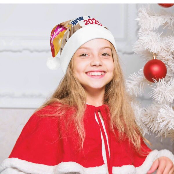 All Over Print Unisex Christmas Santa Hats - Image 4