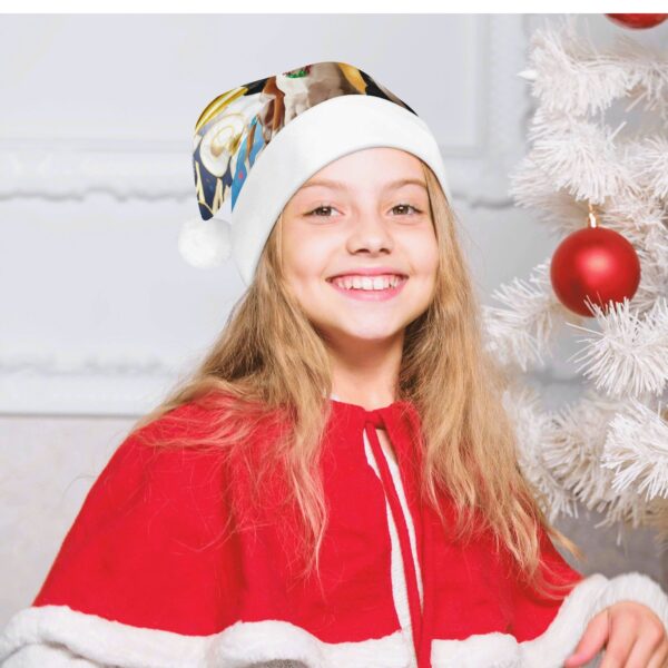 All Over Print Unisex Christmas Santa Hats - Image 4