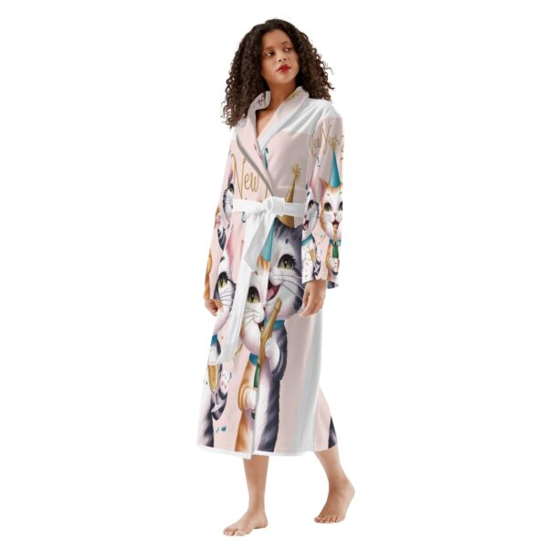 Women's New Style Long Bathrobe - Image 3