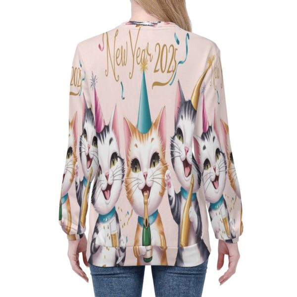 Women's All Over Print Crew Neck Streetwear Sweatshirt - Image 4