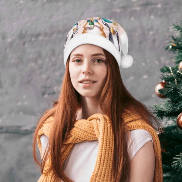 All Over Print Unisex Christmas Santa Hats - Image 4