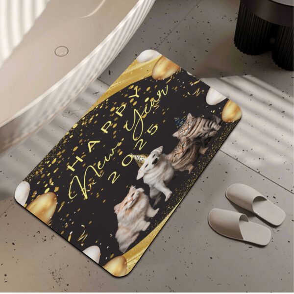 Custom Diatomaceous Bath Mat Fast Water Drying Foot Pad