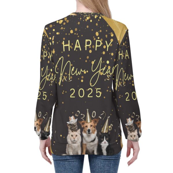 Women's All Over Print Crew Neck Streetwear Sweatshirt - Image 4