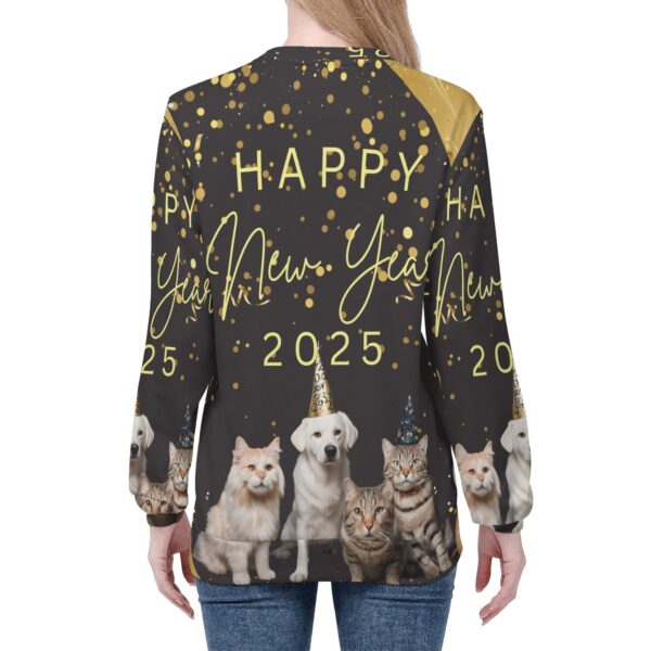 Women's All Over Print Crew Neck Streetwear Sweatshirt - Image 4