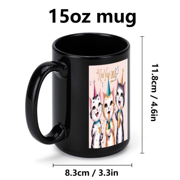 Black Ceramic Mug (15 oz) - Image 5