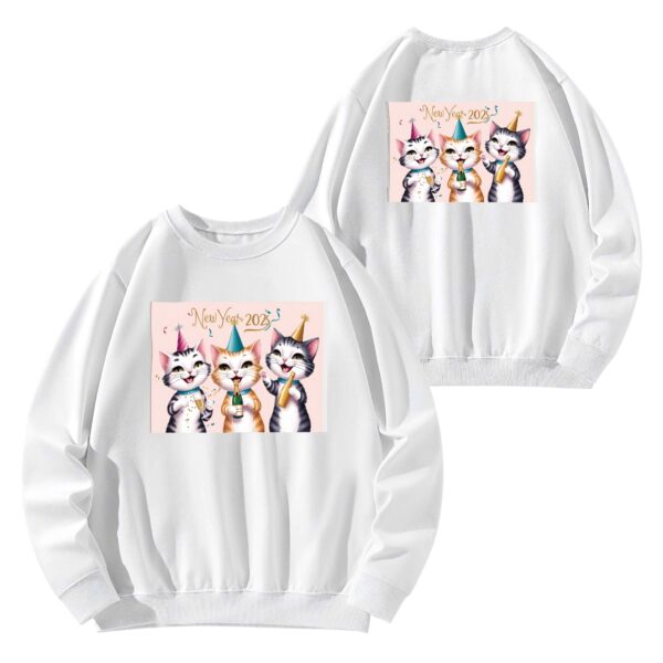 Front & Back Printing Unisex Cotton Sweatshirt - Image 4