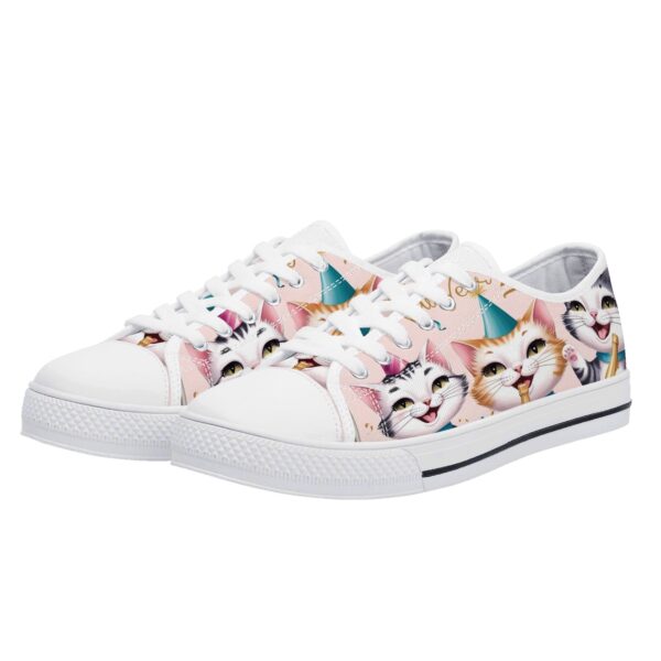 Women's Low Top Canvas Shoes - Customized Tongue - Image 13