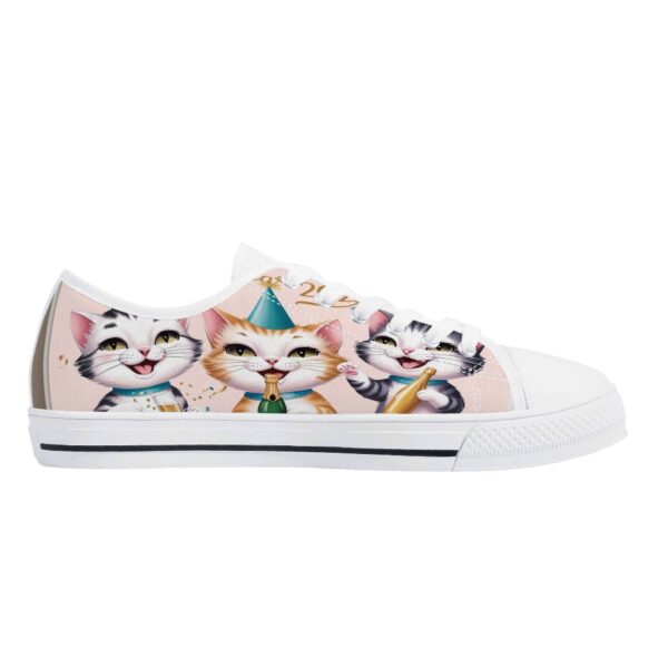 Women's Low Top Canvas Shoes - Customized Tongue - Image 18