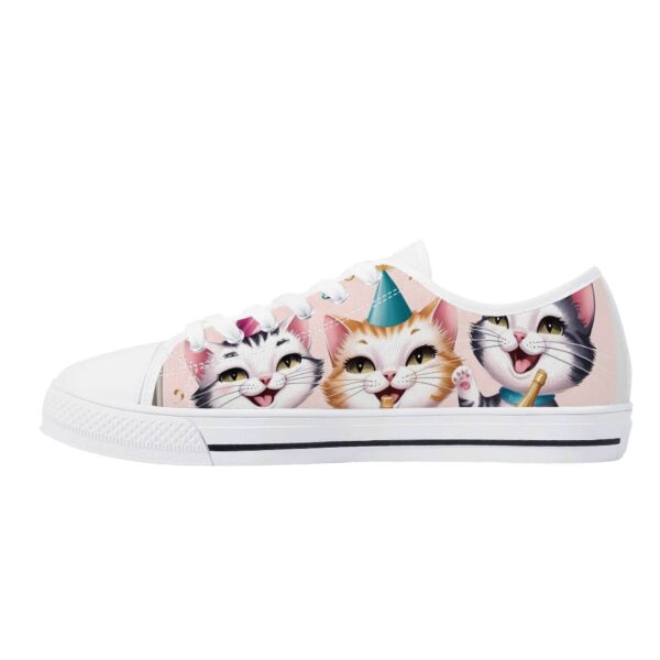 Women's Low Top Canvas Shoes - Customized Tongue - Image 19