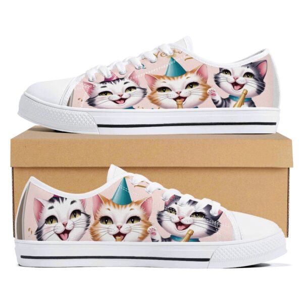 Women's Low Top Canvas Shoes - Customized Tongue - Image 21