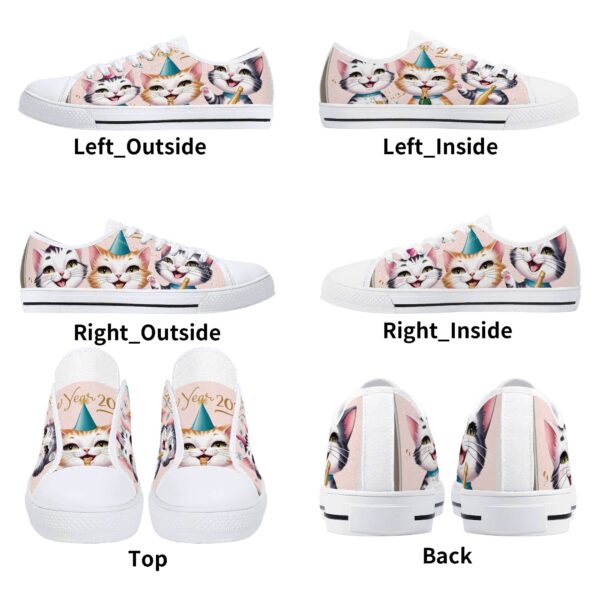 Women's Low Top Canvas Shoes - Customized Tongue - Image 24