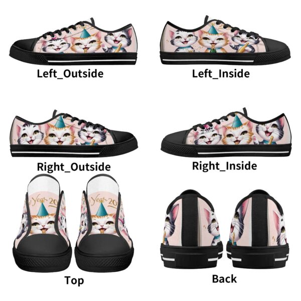 Women's Low Top Canvas Shoes - Customized Tongue - Image 12