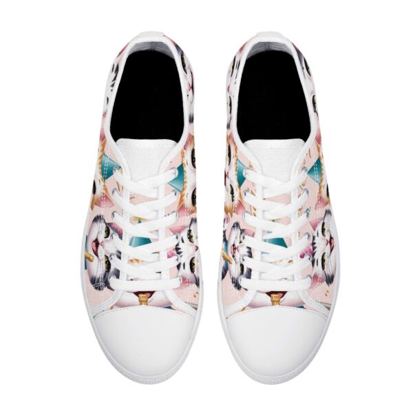 Women's Low Top Canvas Shoes - Customized Tongue - Image 14