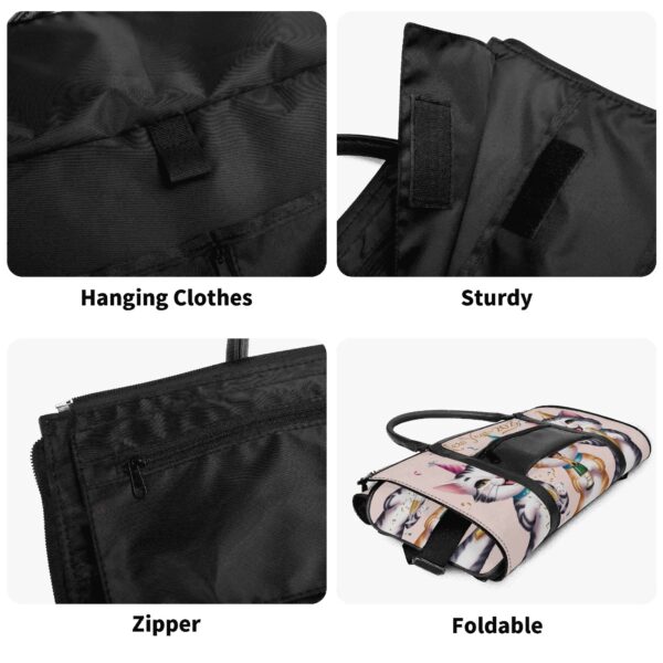 Personalized Leather Duffle Bag Foldable Travel Bag - Image 19