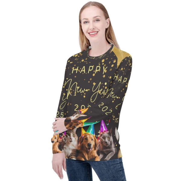 Women's All Over Print Crew Neck Streetwear Sweatshirt - Image 5