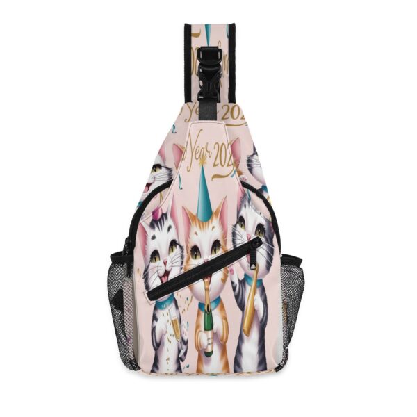 All-Over-Print Chest Crossbody Bag with Adjustable Strap