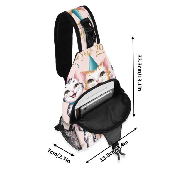 All-Over-Print Chest Crossbody Bag with Adjustable Strap - Image 8