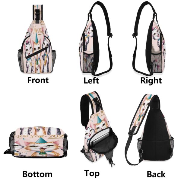 All-Over-Print Chest Crossbody Bag with Adjustable Strap - Image 9