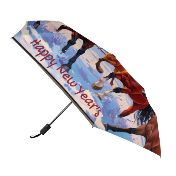 Lightweight Manual Folding Umbrella Printing Outside - Image 4