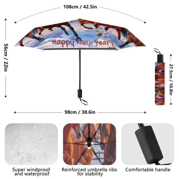 Lightweight Manual Folding Umbrella Printing Outside - Image 6