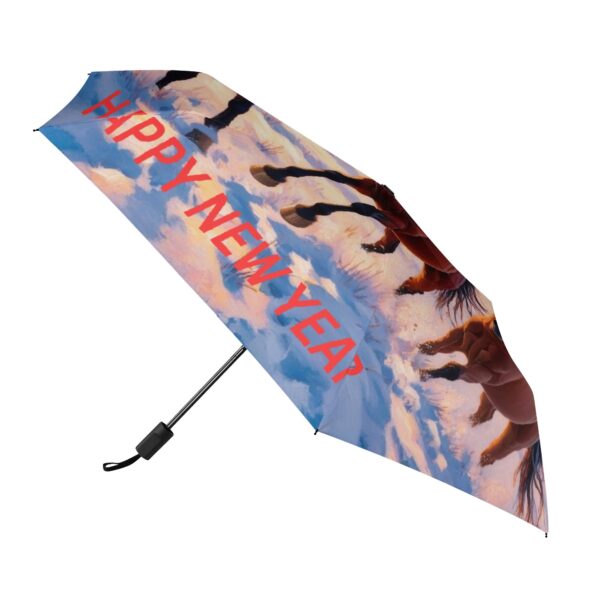 Lightweight Manual Folding Umbrella Printing Outside - Image 4