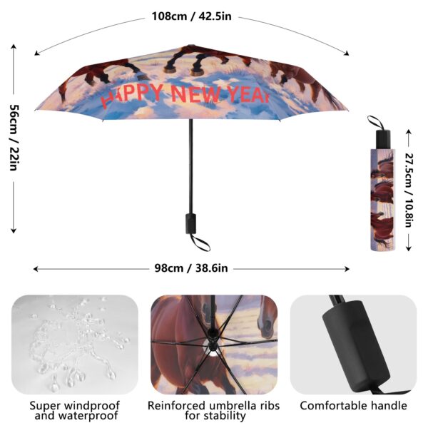 Lightweight Manual Folding Umbrella Printing Outside - Image 6