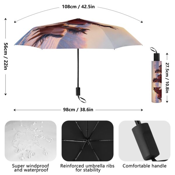 Manual Folding Umbrella Printing Outside - Image 5