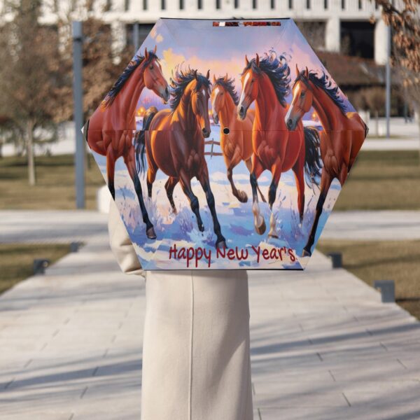 Manual Folding Umbrella Printing Outside