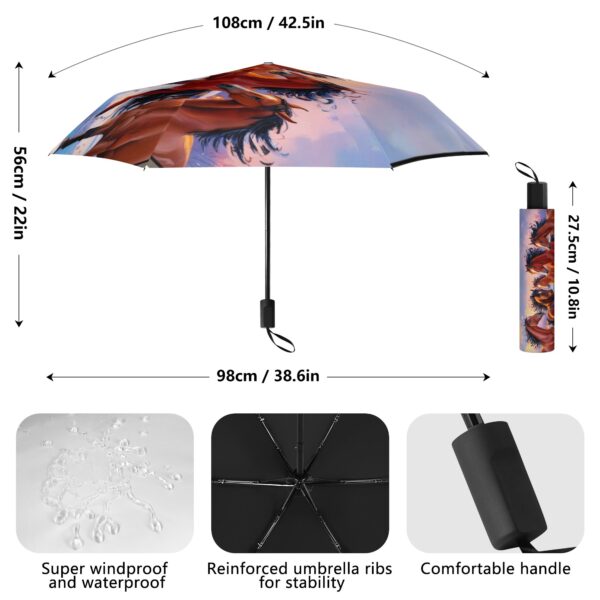 Manual Folding Umbrella Printing Outside - Image 5