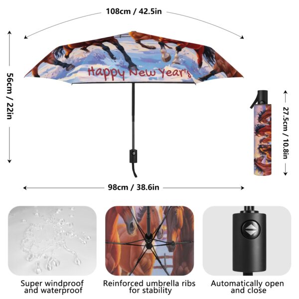 Lightweight Auto Open & Close Umbrella Printing Outside - Image 7