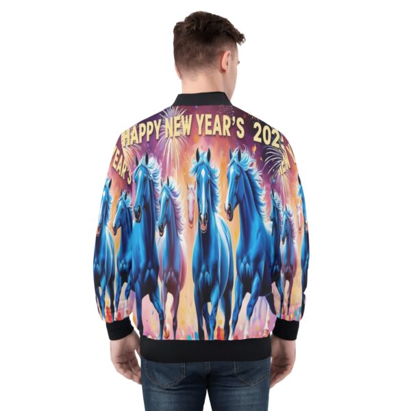 Men's All Over Print Zip Up Bomber Jacket - Image 2