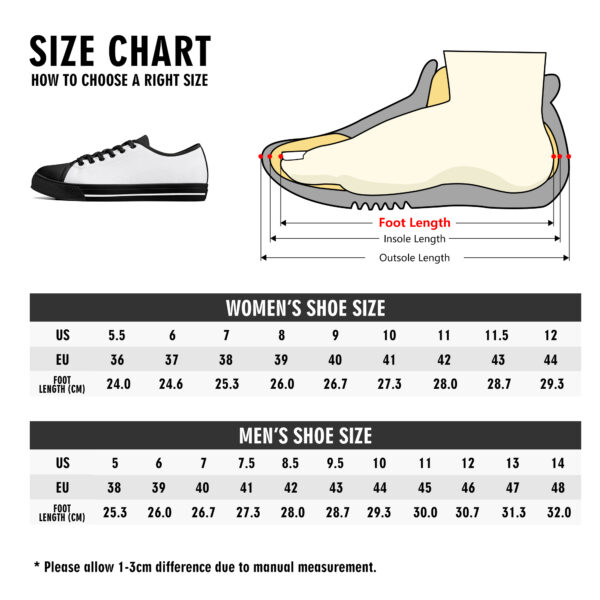 Women's Low Top Canvas Shoes - Customized Tongue - Image 25