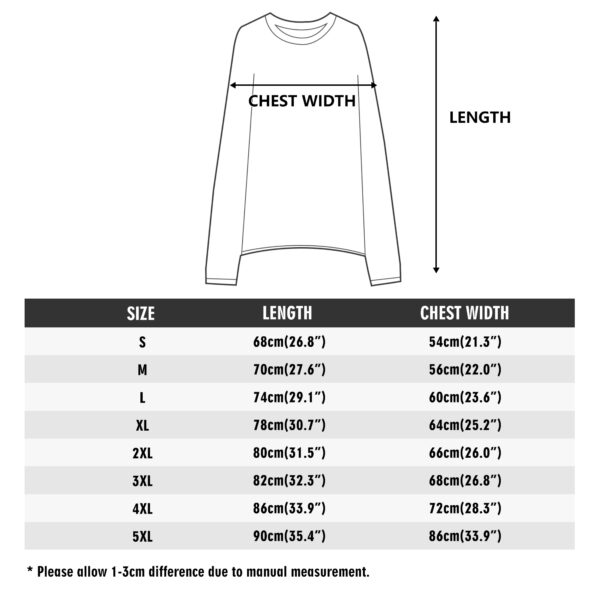 Unisex Adult Lightweight Crewneck Sweatershirt Long Sleeve Pullover Shirt - Image 6