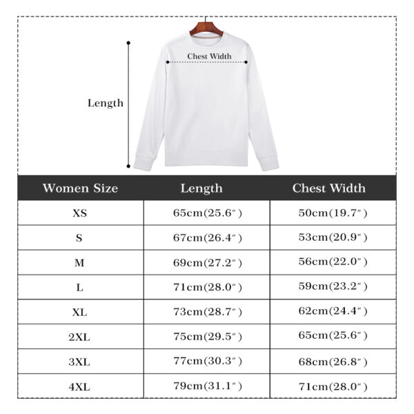 Women's All Over Print Crew Neck Streetwear Sweatshirt - Image 8