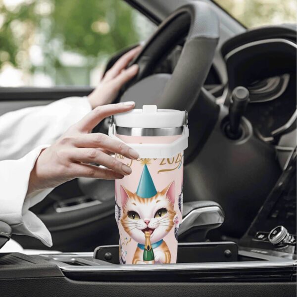 30oz Stainless Steel Tumblers Coffe Cup Suitable for Vehicle Cup Holders - Image 2