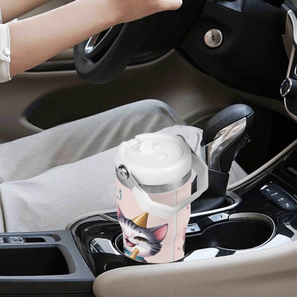 20oz Stainless Steel Water Bottle Coffee Mug Tumblers for Vehicle Cup Holders - Image 2