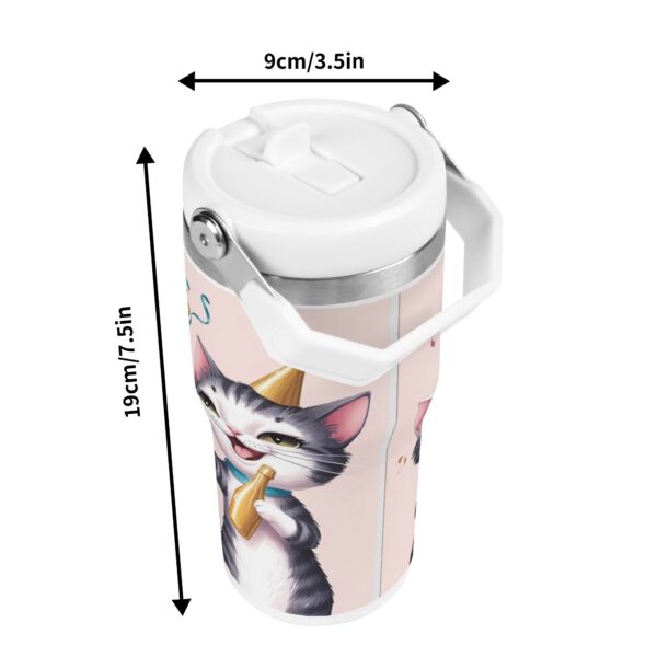 20oz Stainless Steel Water Bottle Coffee Mug Tumblers for Vehicle Cup Holders - Image 9