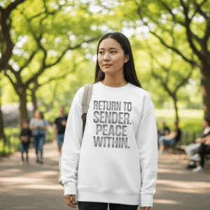 Return to Sender Peace Within Sweat Shirt– Protect Your Peace in Every Season