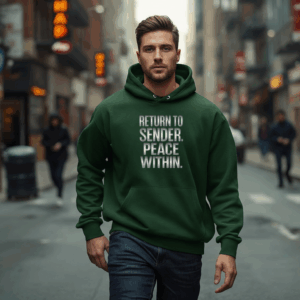 Return to Sender Peace Within Hoodie – Protect Your Peace Sustainably