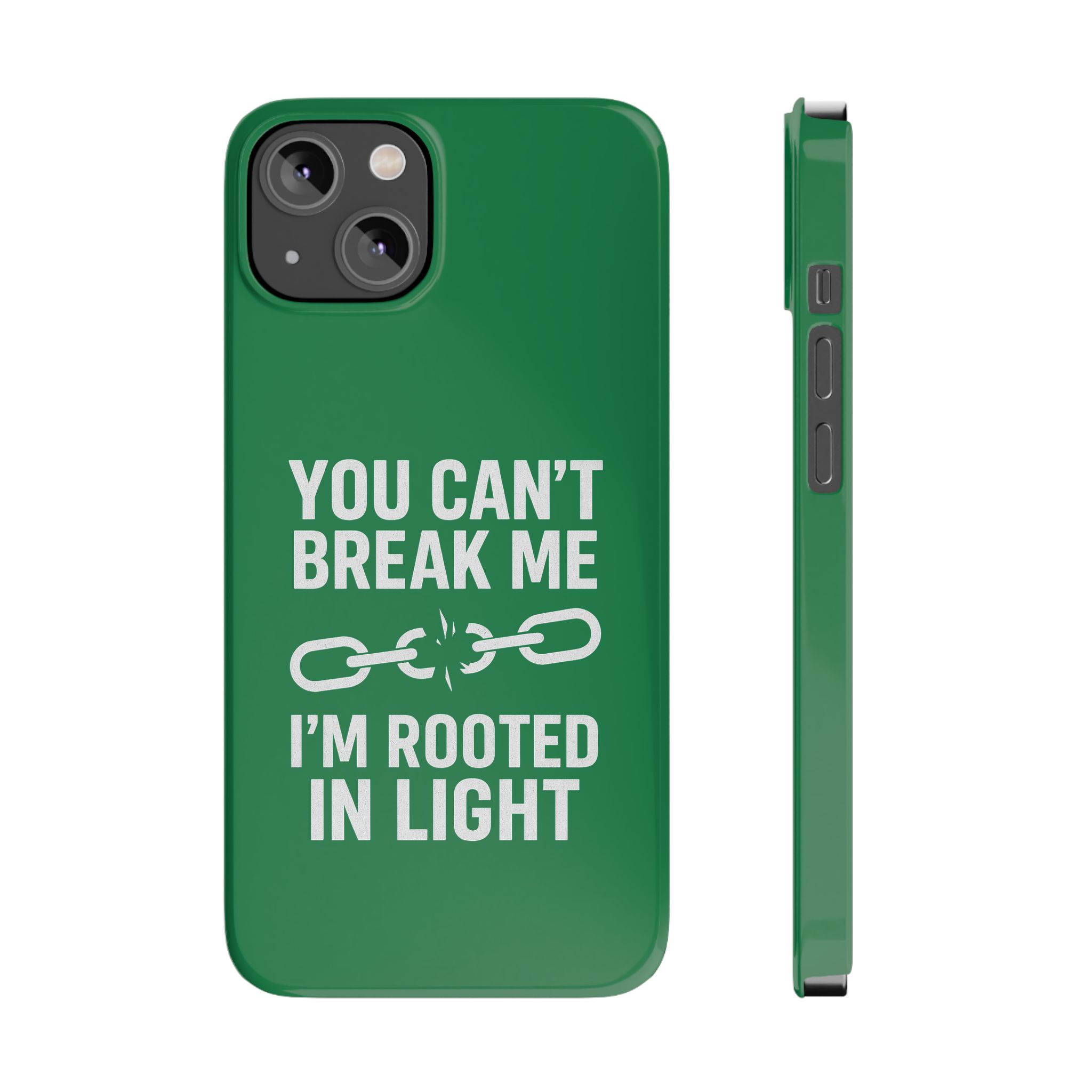 Rooted in Light Slim Phone Case | Inspirational Phone Cover for Positivity